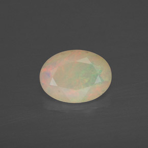 0,64 ctw natürlicher mehrfarbiger Opal, Transparent, Transparent / Lichtdurchlässig