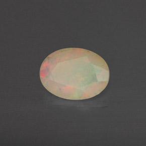0,64 ctw natürlicher mehrfarbiger Opal, Transparent, Transparent / Lichtdurchlässig