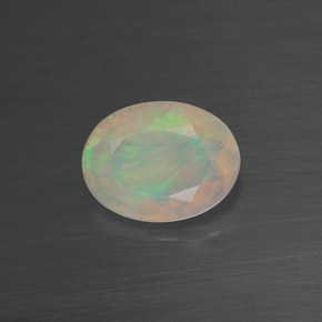 0,65 ctw natürlicher mehrfarbiger Opal, Transparent, Transparent / Lichtdurchlässig