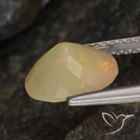 9,17 ctw natürlicher Mehrfarbig Opal, Oval, Lichtdurchlässig