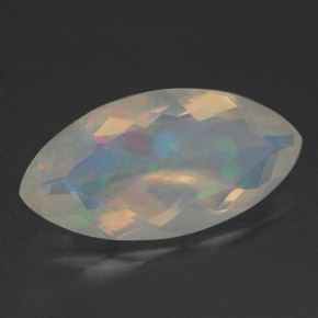 1,39 ctw natürlicher mehrfarbiger Opal, Marquise, Transparent