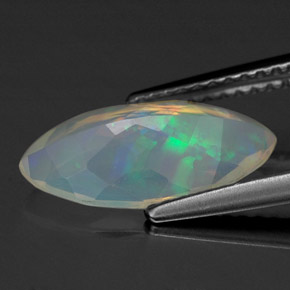 1,39 ctw natürlicher mehrfarbiger Opal, Marquise, Transparent