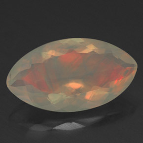 1,81 ctw natürlicher mehrfarbiger Opal, Marquise, Transparent