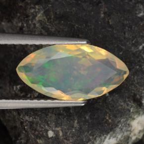 1,34 ctw natürlicher mehrfarbiger Opal, Marquise, Transparent