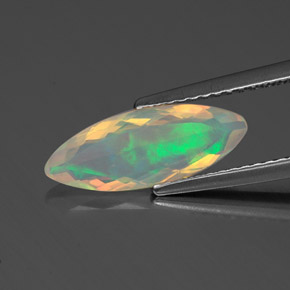 0,94 ctw natürlicher mehrfarbiger Opal, Marquise, Transparent