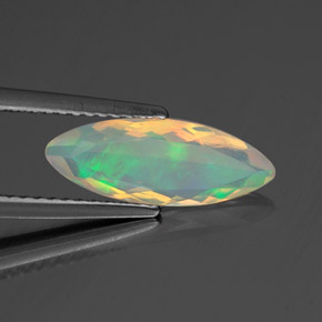 0,94 ctw natürlicher mehrfarbiger Opal, Marquise, Transparent