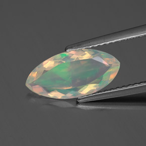 1,26 ctw natürlicher mehrfarbiger Opal, Marquise, Transparent