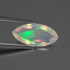 1,26 ctw natürlicher mehrfarbiger Opal, Marquise, Transparent