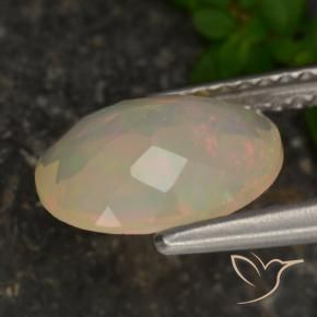 9,17 ctw natürlicher Mehrfarbig Opal, Oval, Lichtdurchlässig
