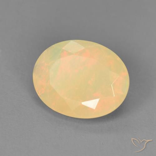 1.48ct Natürlicher Mehrfarbig Opal, Oval, Lichtdurchlässig