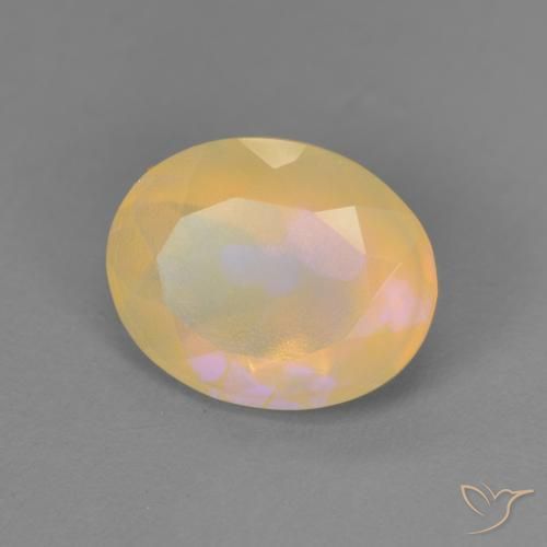 1.59ct Natürlicher Mehrfarbig Opal, Oval, Transparent, Photo A