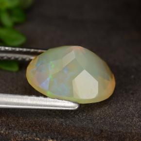1,69 ctw natürlicher mehrfarbiger Opal, Oval Schliff, Lichtdurchlässig