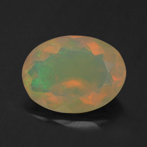 1,49 ctw natürlicher mehrfarbiger Opal, Transparent, Transparent / Lichtdurchlässig