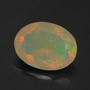 1,49 ctw natürlicher mehrfarbiger Opal, Transparent, Transparent / Lichtdurchlässig