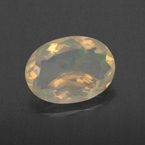1,72 ctw natürlicher mehrfarbiger Opal, Oval Schliff, Transparent
