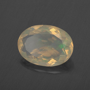 1,72 ctw natürlicher mehrfarbiger Opal, Oval Schliff, Transparent