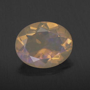 1,88 ctw natürlicher mehrfarbiger Opal, Oval Schliff, Transparent
