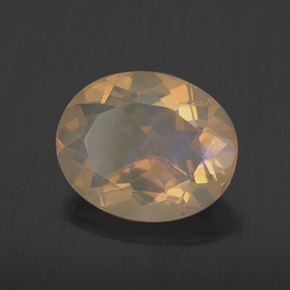 1,88 ctw natürlicher mehrfarbiger Opal, Oval Schliff, Transparent