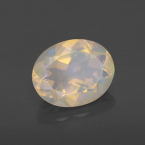 9,17 ctw natürlicher Mehrfarbig Opal, Oval Schliff, Transparent