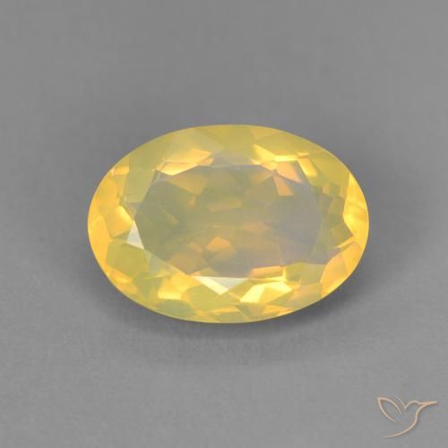 1,45 ctw natürlicher mehrfarbiger Opal, Oval Schliff, Transparent