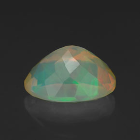 1,96 ctw natürlicher mehrfarbiger Opal, Oval Schliff, Transparent
