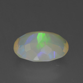 1,64 ctw natürlicher mehrfarbiger Opal, Oval Schliff, Transparent
