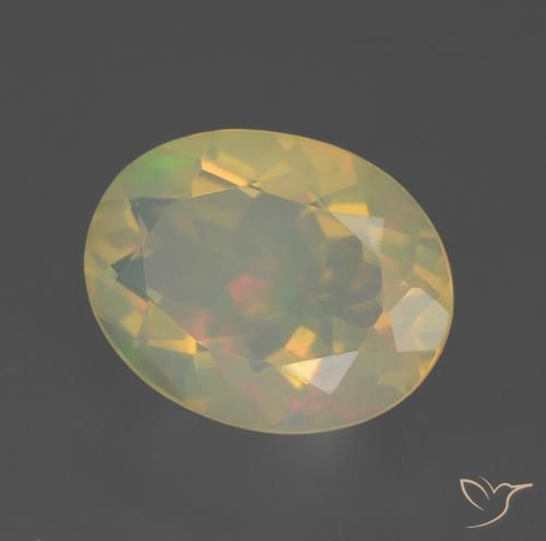 9,17 ctw natürlicher Mehrfarbig Opal, Oval, Transparent