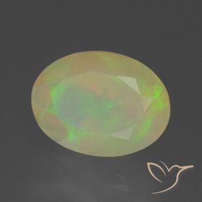 9,17 ctw natürlicher Mehrfarbig Opal, Oval, Transparent