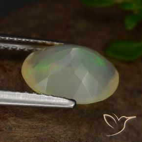 9,17 ctw natürlicher Mehrfarbig Opal, Oval, Lichtdurchlässig