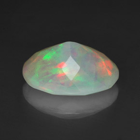 1,34 ctw natürlicher mehrfarbiger Opal, Oval Schliff, Lichtdurchlässig