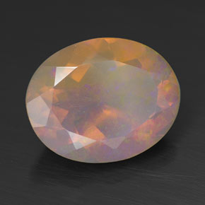 2,12 ctw natürlicher mehrfarbiger Opal, Transparent, Transparent / Lichtdurchlässig