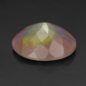 2,12 ctw natürlicher mehrfarbiger Opal, Transparent, Transparent / Lichtdurchlässig