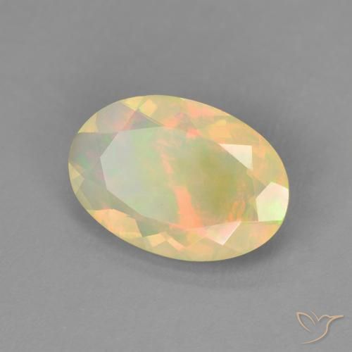 9,17 ctw natürlicher Mehrfarbig Opal, Oval, Transparent