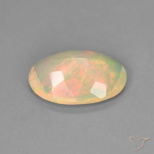 9,17 ctw natürlicher Mehrfarbig Opal, Oval, Transparent