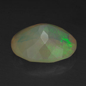 2,18 ctw natürlicher mehrfarbiger Opal, Transparent, Transparent / Lichtdurchlässig