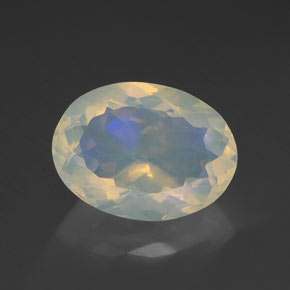 2,58 ctw natürlicher mehrfarbiger Opal, Oval Schliff, Transparent