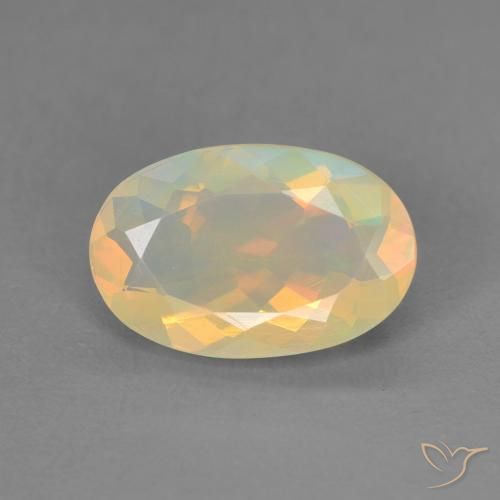 1.42ct Natürlicher Mehrfarbig Opal, Oval, Transparent