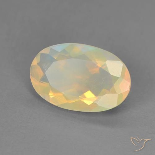9,17 ctw natürlicher Mehrfarbig Opal, Oval, Transparent