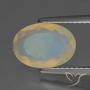 9,17 ctw natürlicher Mehrfarbig Opal, Oval, Transparent