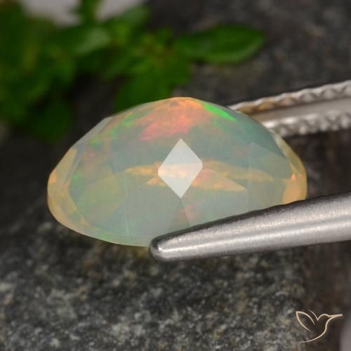 9,17 ctw natürlicher Mehrfarbig Opal, Oval, Transparent