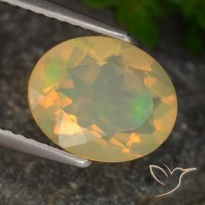 9,17 ctw natürlicher Mehrfarbig Opal, Oval, Transparent
