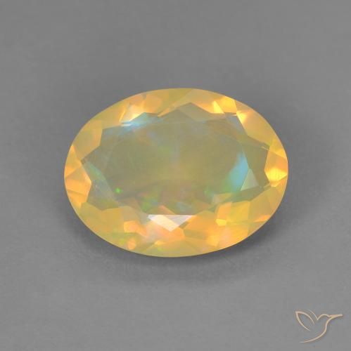 9,17 ctw natürlicher Mehrfarbig Opal, Oval, Transparent