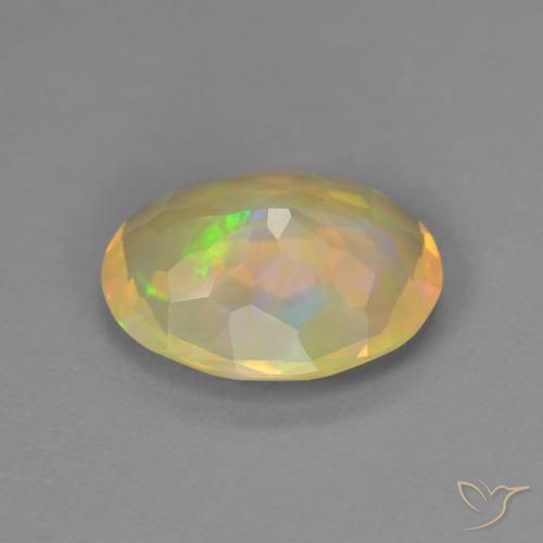 9,17 ctw natürlicher Mehrfarbig Opal, Oval, Transparent
