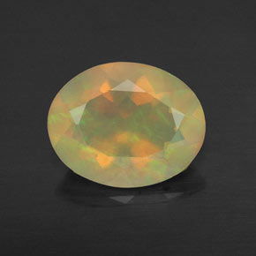 1,36 ctw natürlicher mehrfarbiger Opal, Transparent, Transparent / Lichtdurchlässig