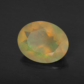 1,36 ctw natürlicher mehrfarbiger Opal, Transparent, Transparent / Lichtdurchlässig