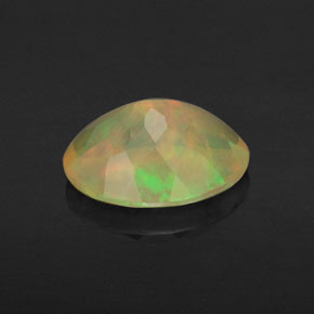 1,36 ctw natürlicher mehrfarbiger Opal, Transparent, Transparent / Lichtdurchlässig