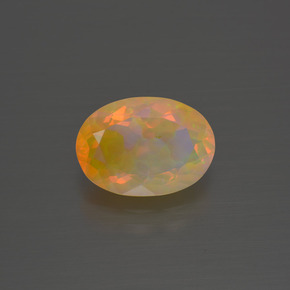 1,62 ctw natürlicher mehrfarbiger Opal, Oval Schliff, Transparent