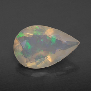 1,60 ctw natürlicher mehrfarbiger Opal, Transparent, Transparent / Lichtdurchlässig