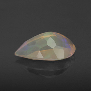1,67 ctw natürlicher mehrfarbiger Opal, Birnenform, Transparent