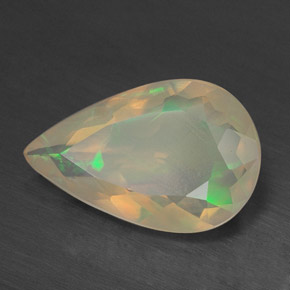 1,99 ctw natürlicher mehrfarbiger Opal, Transparent, Transparent / Lichtdurchlässig